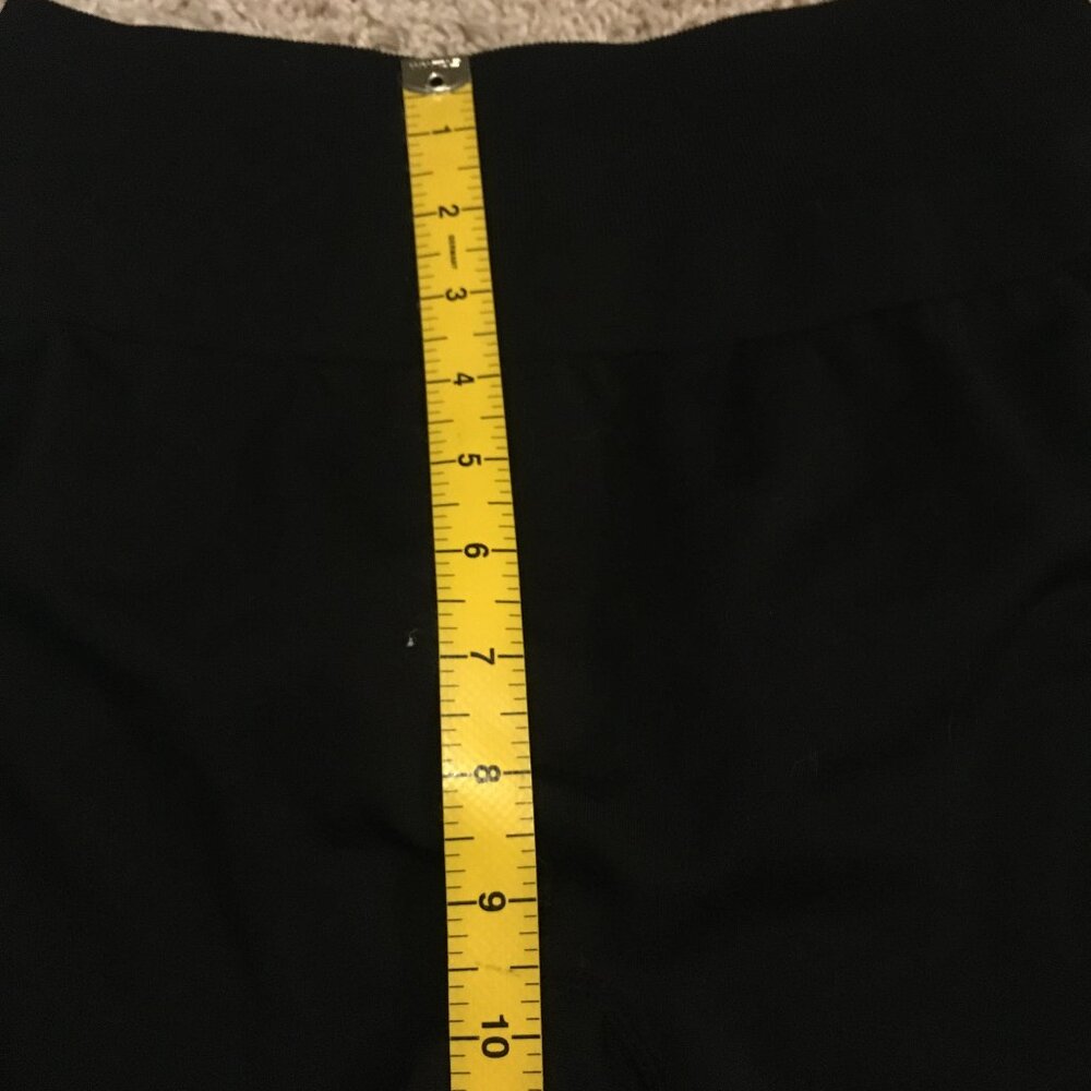Black Seamless Scrunch Butt Leggings High Waisted Size - Picture 10 of 12